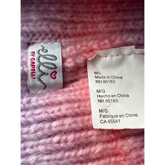 Elli by Capelli M/L Ombre Cuffed Beanie & Magic Glove 2- Piece Set - Picture 5 of 11